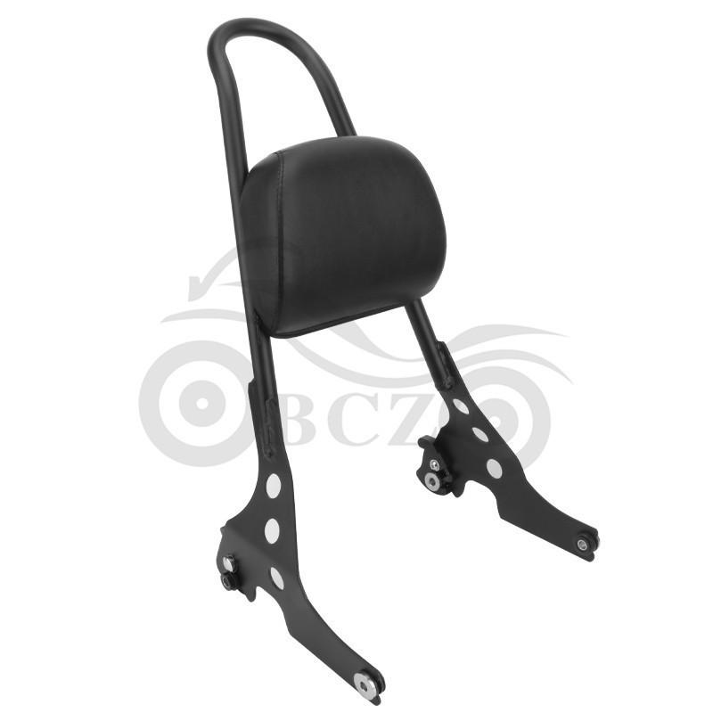 Harley XL883/1200/X48 Rear Backrest with Quick Release Seat Cushion and Luggage Rack for Motorcycle Modification