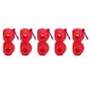 5Pcs Golf Ball Silicone Double Case Cover Portable Golf Ball Protective Holder Cover Red