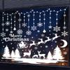 2025 Christmas Snowflake & Reindeer Window Stickers for Festival Decor