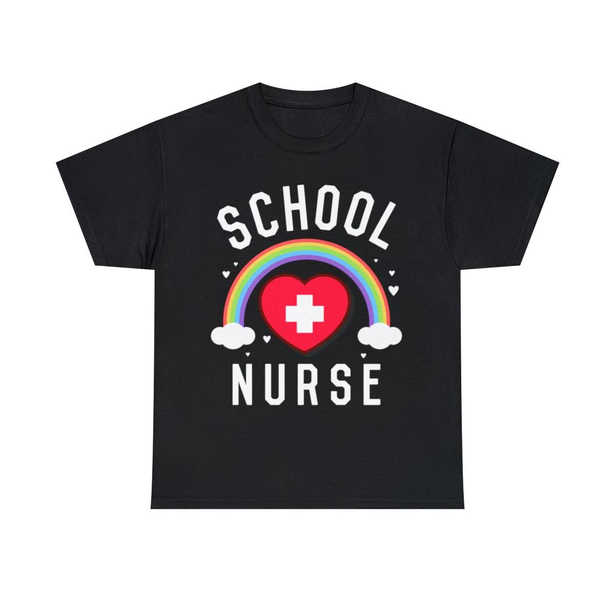 School Nurse Graphic Tee Shirt, S-5XL S