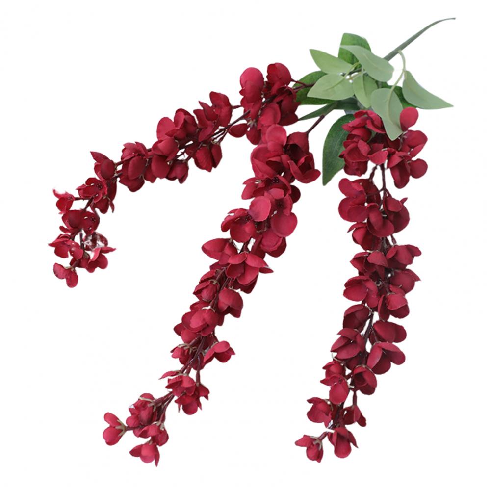 

Подвеска в виде искусственных цветов, украшающая поддельные цветы, всепогодные искусственные подвесные цветы для помещения и улицы для подвешивания для А красный