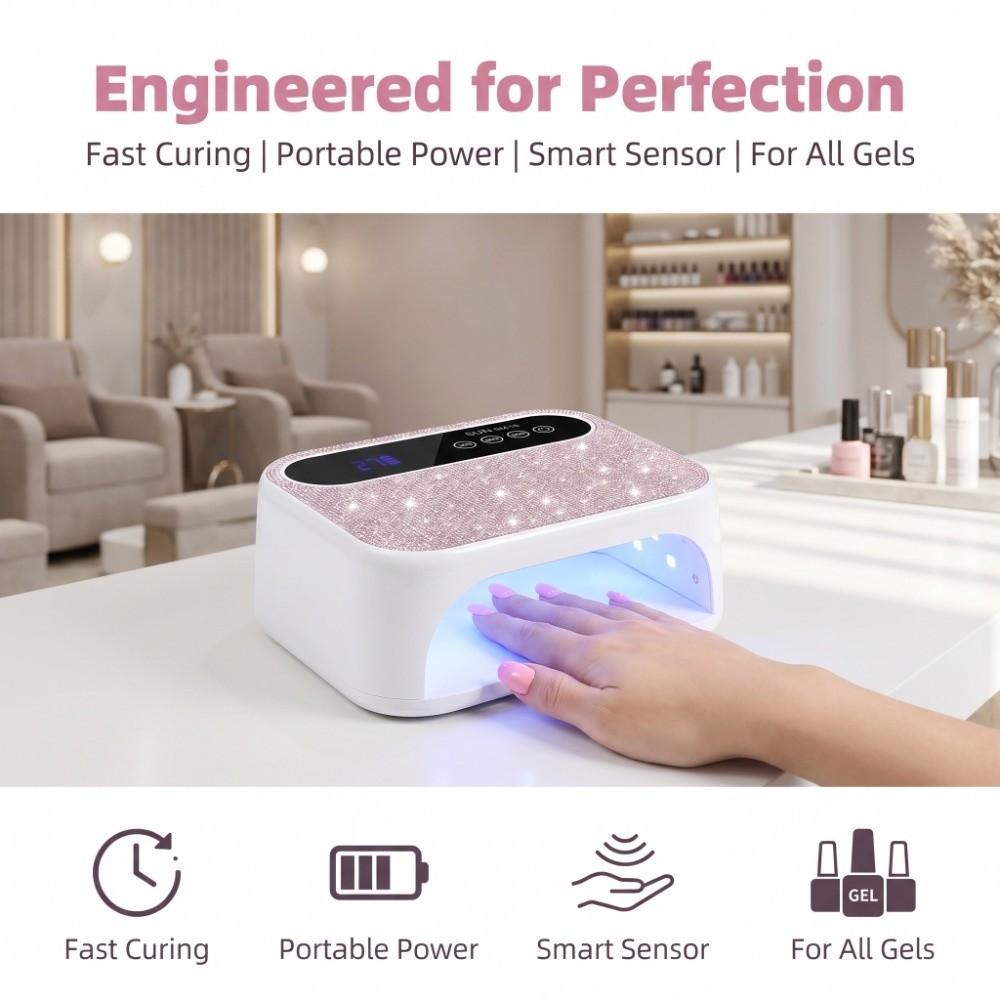 Rechargeable UV Nail Lamp Portable Cordless UV Light Nail Art Dryer Nails Manicure Tools