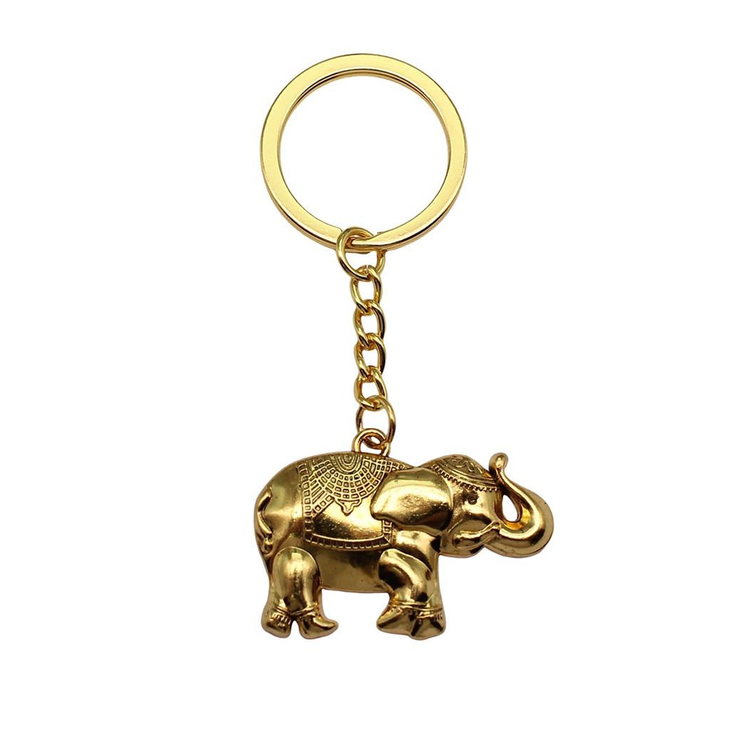 Pendants Elephant Charm Keychain Animal Theme Key Ring 28mm