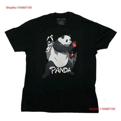 Jujutsu Kaisen New Adult T Shirt Grayscale Panda with Red Gloves Vintage Washed Soft Stretched Comfortable Streetwear Stylish