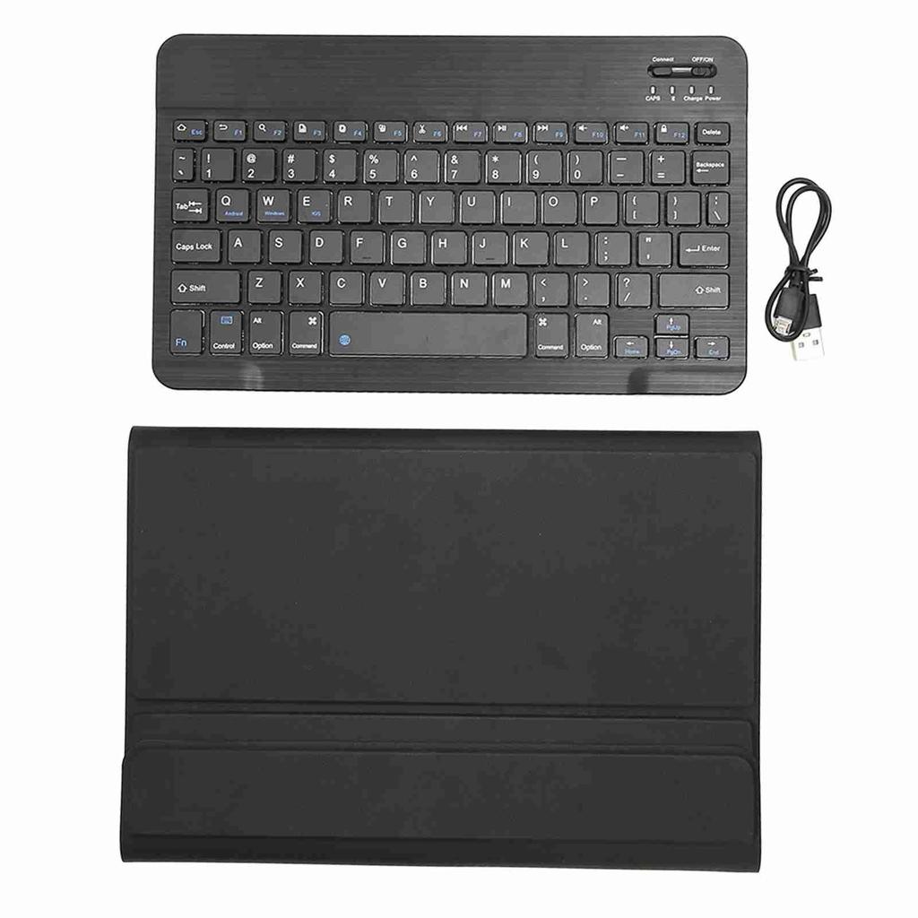Bluetooth Keyboard Cover Drop Proof Quiet Keys Tablet Protective Case with Romovable Keyboard for