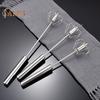 Stainless Steel Semi-Automatic Egg Beater Whisk Non-Stick Hand Push Mixer Tool for Cooking Kitchen Home Manual Rotating Egg Shaker Blender