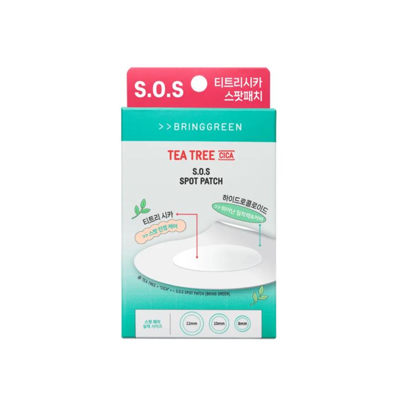 BRING GREEN Tea Tree Cica SOS Spot Patch 100pcs (75+25)