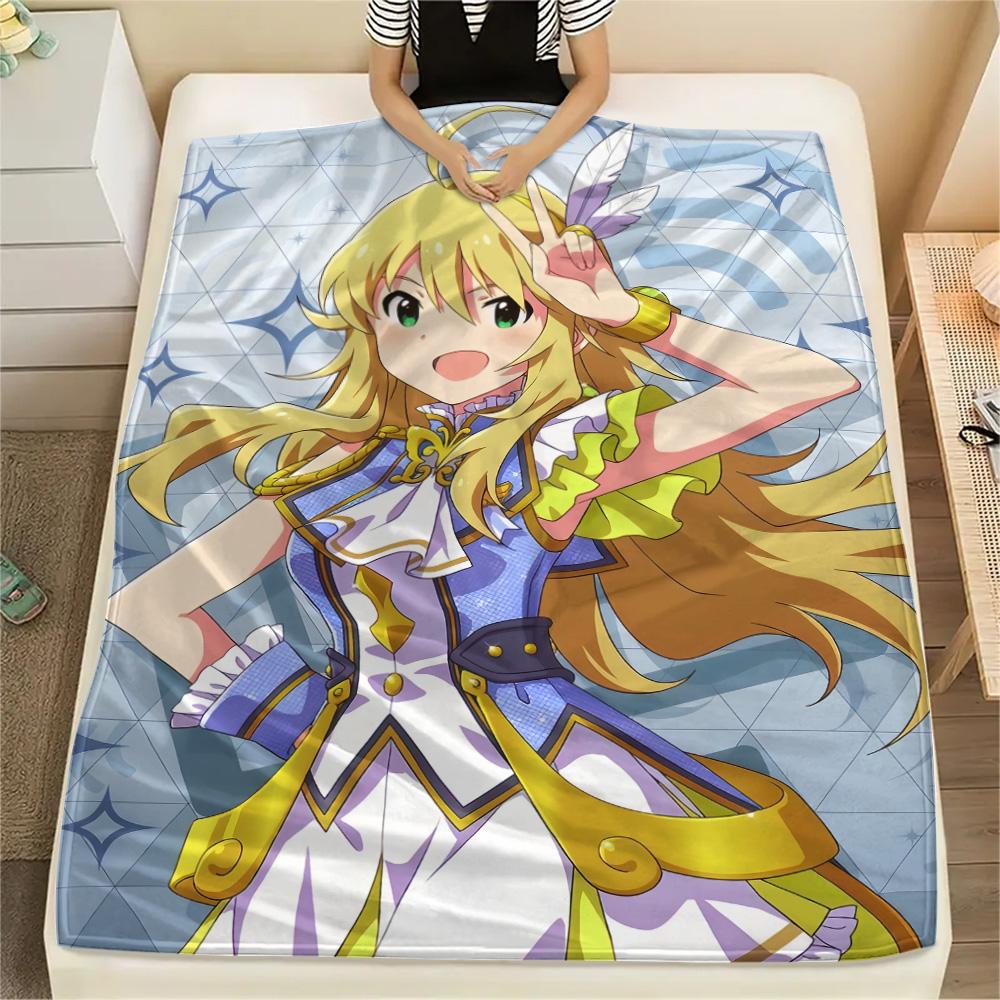 

Idolmaster Collection Flannel Blanket, Soft Plush Throw for Home, Ideal Gift for Enthusiasts, Cozy Living Room Blanket 75x90cm