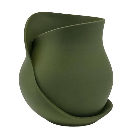 

Twisted Ribbon Sculpture Flower Vase 3D Printed Floral Plants Holder Container Home Office Table Centerpiece Decorative Vase армия зеленый