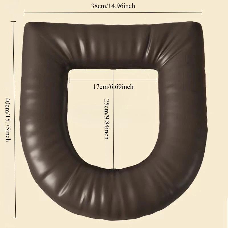 [Bardzo gruby pokrowiec na deskę sedesową] Bardzo gruby, wodoodporny pokrowiec na deskę sedesową | Antypoślizgowy, zmywalny, łatwy do czyszczenia, wygodny w dotyku, 99% pokrycia