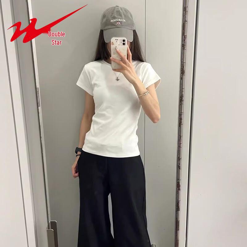 Shuangxing Women s Slim Fit Short Sleeve T-Shirt XL