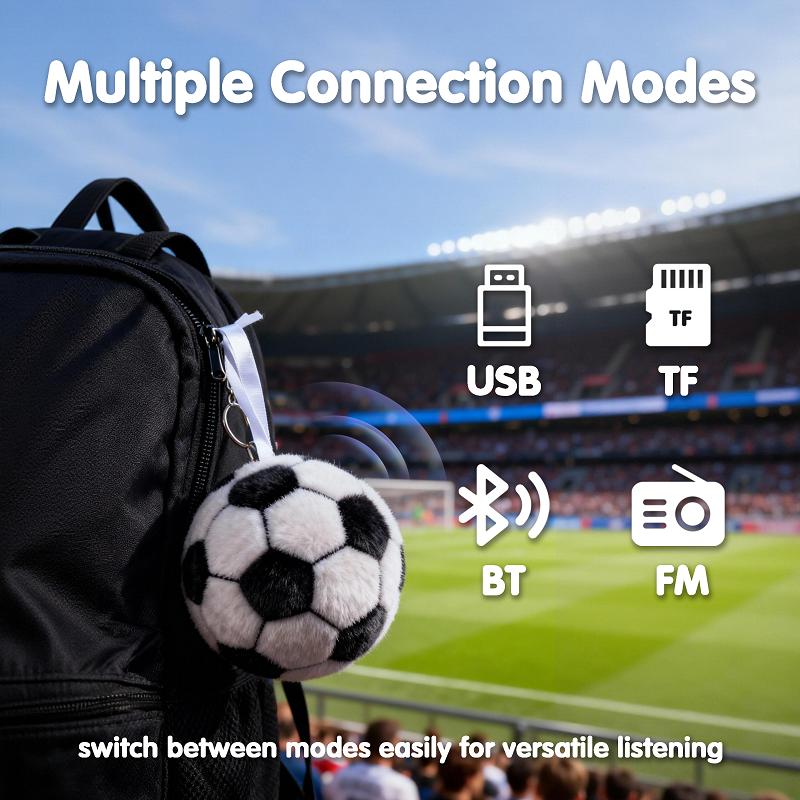Portable Football Mini Bluetooth Speaker Wireless FM TF USB Stereo Speaker