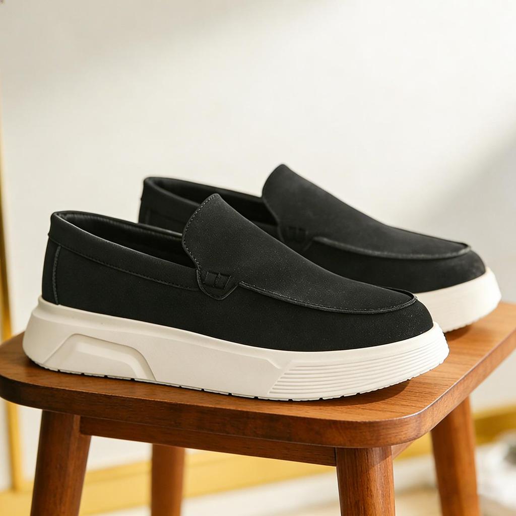 New Designer Business Commute Men's Slip On Loafers Comfortable Shoes Men Fashion Sneakers Daily Preppy Casual Men Leather Shoes