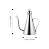 0.27L 304 Stainless Steel Oil Bottle Daily Use Dispenser Kitchen  Container Vinegar Precise Fit Condiment Leakproof Sauce
