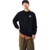 Anta Lifestyle Series Round Neck Letter Pullover Sweatshirt Unisex sweatshirt Black 952448708-3