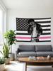 1pc Rapper American Flag Tapestry Polyester 2D Flat Wall Hanging for Bedroom Living Room All Season Home Decor Gift