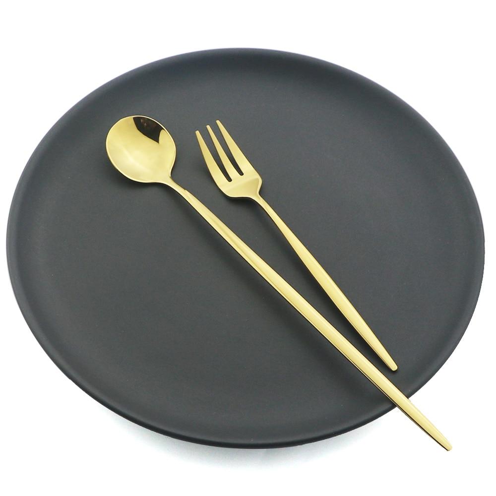 6 ks Lžíce na míchání kávy Sada příborů Džus Barevné čajové lžičky Nádobí Nádobí Zmrzlina Naběračka s dlouhou rukojetí Nádobí Kuchyňské potřeby