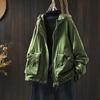 Women's Retro Casual Quilted Cotton Jacket with Hood, Large Pockets, Lightweight, Loose Fit, Plus Size, Winter Warm Outerwear.