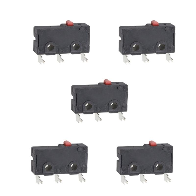 Limit Control Microswitch Assembly, KW11 KW12 Contact Button Unit with Black Housing and 5A 125V 250V Rating Body
