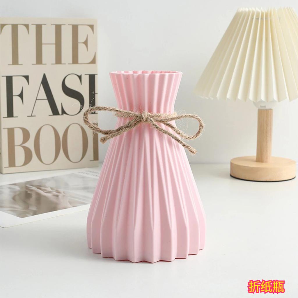 3pcs Water Ripple Plastic Vase Home Living Room Office Flower Arrangement Decoration Crafts Wedding Table Center Vase Ornament