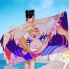 Magical Girl Anime S-Sailor M-Moon Big Microfiber Beach Towels Quick Dry Towel Sand Beach Towels Pool Towel for Travel Swim