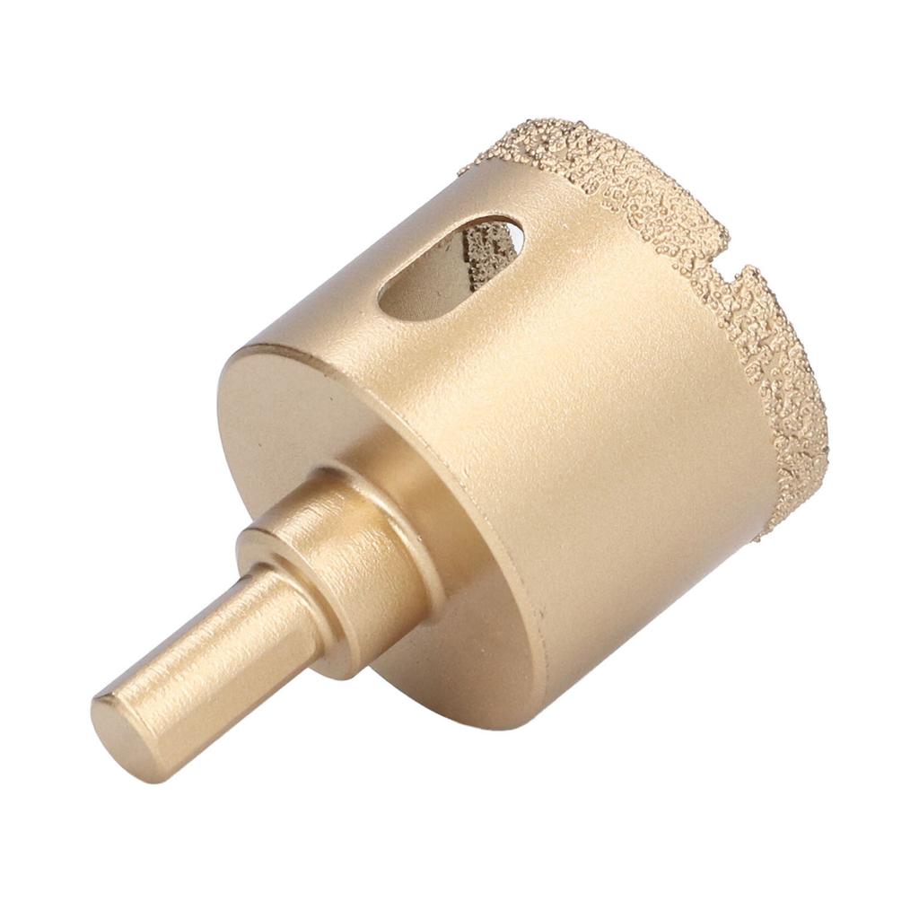 Hole Saw Carbon Steel Tile Holes Opener Drill Bit for Porcelain Glass Triangular Shank