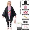 Kids Kimetsu No Yaiba Halloween Cosplay Costume Girls Kamado Nezuko Role Playing Dress Up Outfit