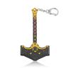 God of War Kratos Axe Game Keychain Metal Weapon Model Pendant Key Chain Car Motorcycle Jewelry Accessories Gift
