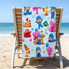 Ultra-Soft Beach Towel with Pocoyo Theme,Ideal for Pool - Camping, Diving - Perfect Travel Essential, Vibrant Beach Towel.