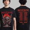 Kerry King Tour Nordamericano 2026 Skull Blast ITIN Due Lati T-Shirt Unisex