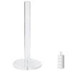 Transparent pappershanddukshållare bänkskiva akryl näsdukshållare badrum vertikal förvaringsställ för köksorganisation