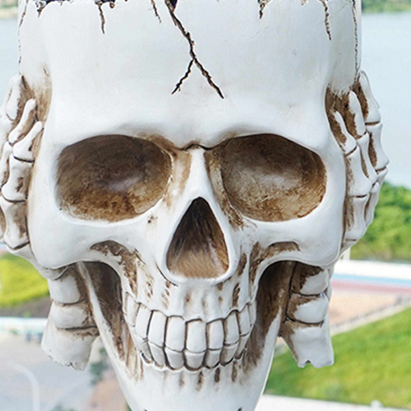 

Подвесной кашпо для домашнего декора, жуткий настенный кашпо для комнатных и уличных растений, уникальная современная готическая ваза, кашпо с дренажем One Size белый