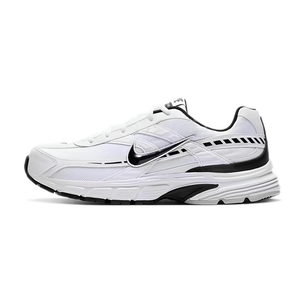 Nike Initiator Slip Resistant, Abrasion Resistant, Breathable Low Top Running Shoes Unisex White Red Black 394055-100(team2415-)