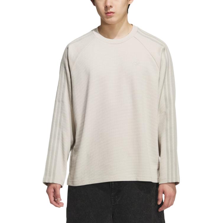 adidas Originals SS25 Sym Vaflový úplet Tričko Dlouhý rukáv Pánské Topy KH1175