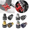 2 pcs Bike Pedal Extenders Aluminum Alloy, Road Extender, Extended Pedal Spacer 9/16 in Parts, Equipment