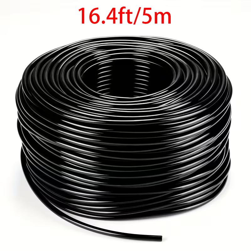 

Черный шланг для капельного полива 1/4 дюйма 16,4-98,4 фута - DIY Сад Гидропоника Туманообразование Пустой Распределительный шланг для Садовых Проектов 1/4
