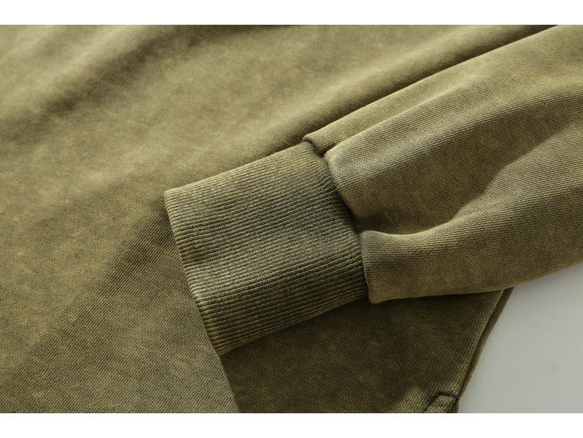 Unisex Distressed Drop Shoulder Crew Neck Sweatshirt - Autumn/Winter Trend