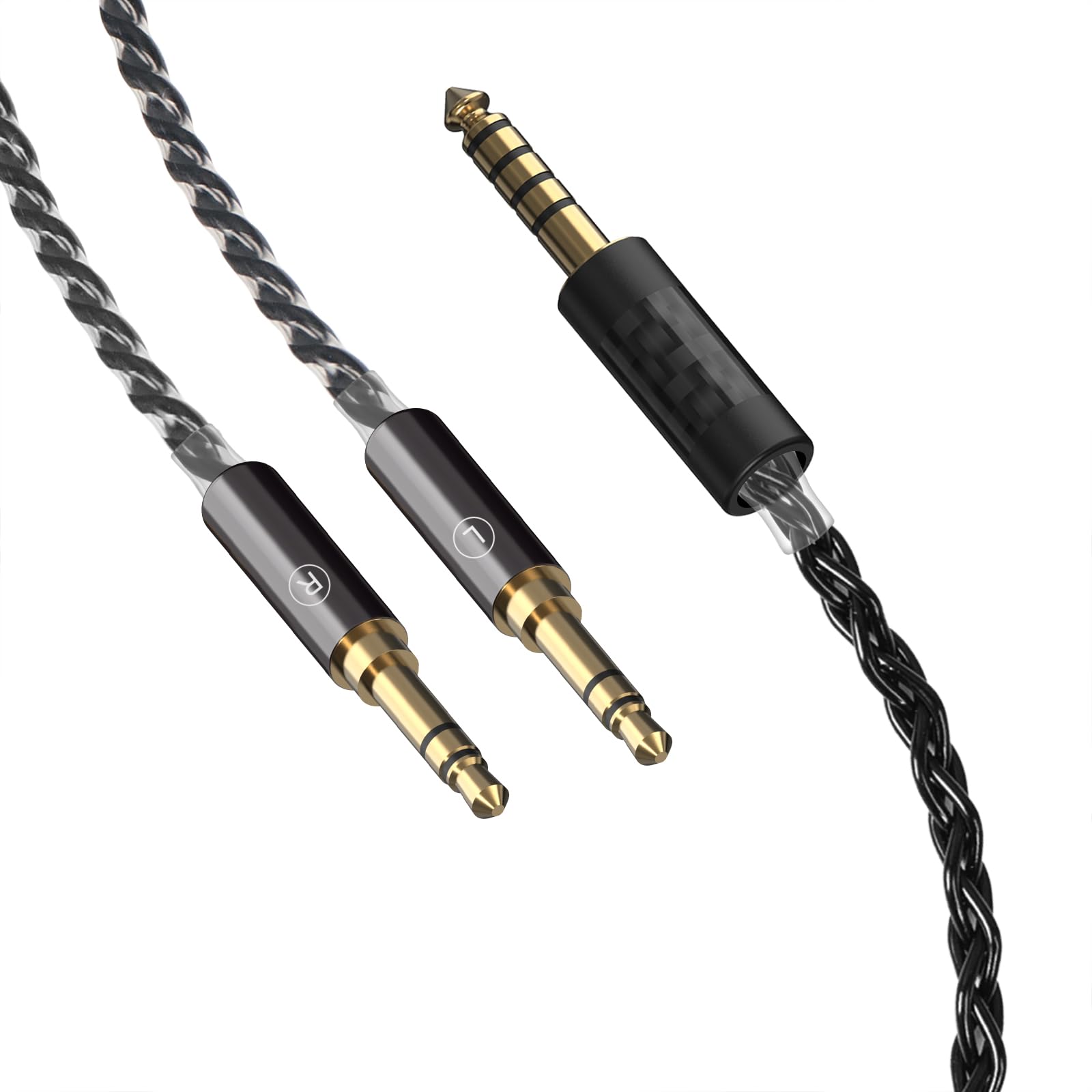 

Linkidea Upgrade Audio Compatible with Hifiman DENONs 6N OCC to Dual Replacement Aux Cord Cable, Sundara, Ananda, Arya, HE400SE, HE4XX, HE-400i,