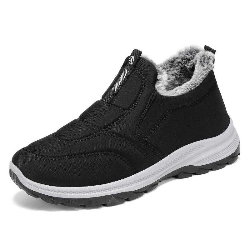 Women Large Size Warm Lined Boots High Top Shoes Winter Walking and Commuting Casual Outdoor Travel Daily Boots Style Sizes 36-45