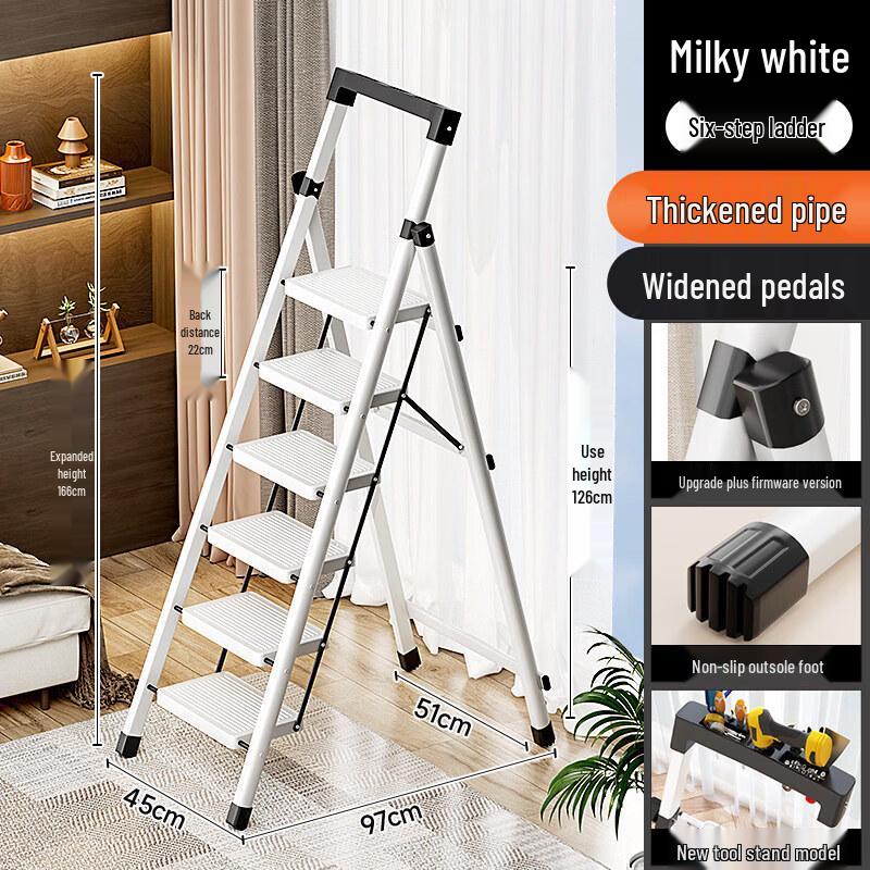 JINGGENG Multi-functional Heavy-Duty Folding Stepladder