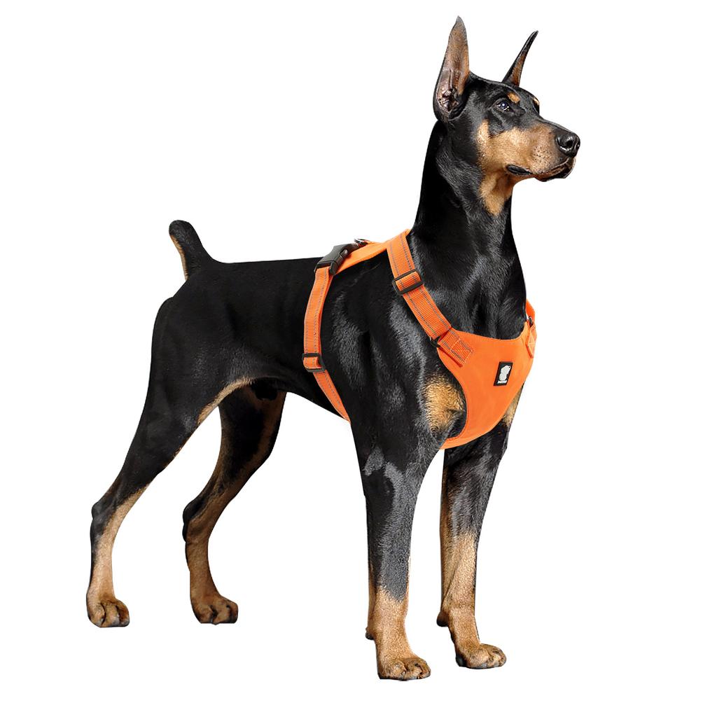 Classic Large Dog Harness Reflective Adjustable Lightweight Pet Dog Harness Comfortable Dog Harness Suitable for Large and Medium- Dogs