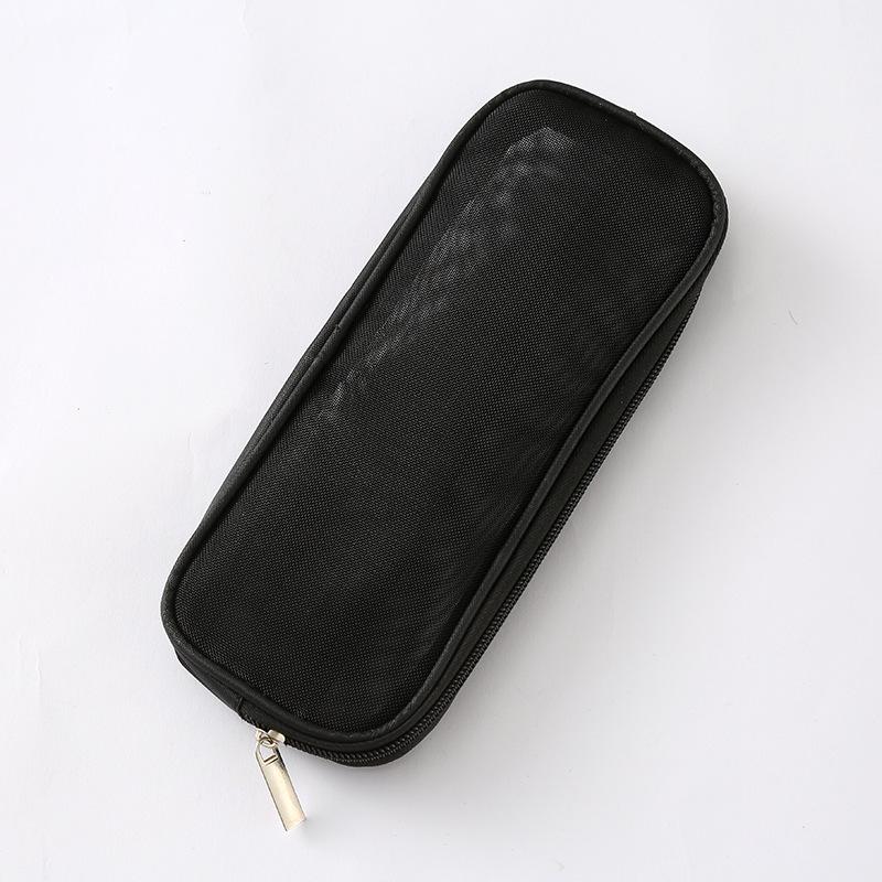 Transparent Influencer Travel Makeup Brush Bag - Large Capacity, Stylish & Portable