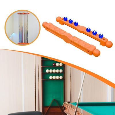 Billiard Pool Cue Rack Wall Mount Wood Vertical Storage 6 Cues Organizer Display Stand for