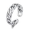925 Sterling Silver Rings for Women Men Couple Minimalist Handmade Simple Chain Ring Party Jewelry Gift Prevent Allergy
