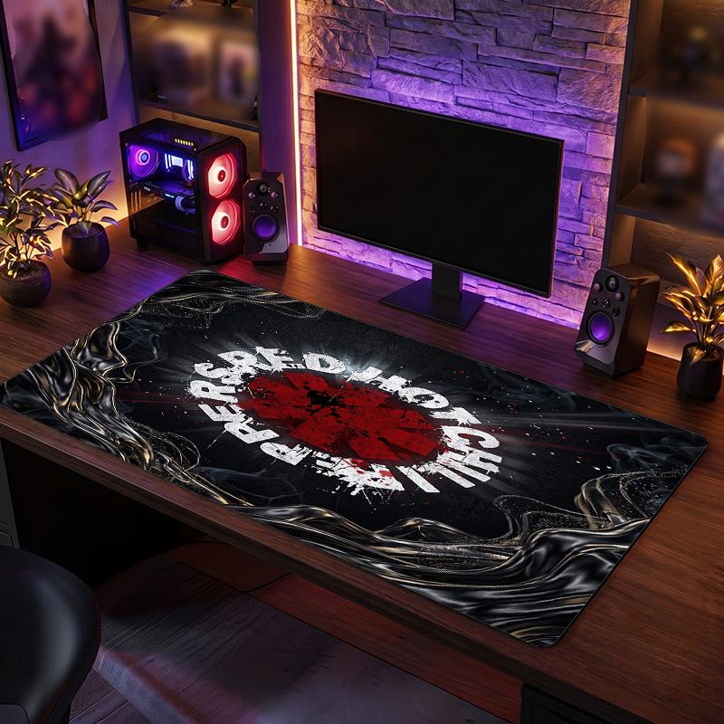 Red Hot Chili Peppers Print Large Mouse Pad Smooth Surface Anti?Slip Desk Mat For Gaming Office Laptop Decoration