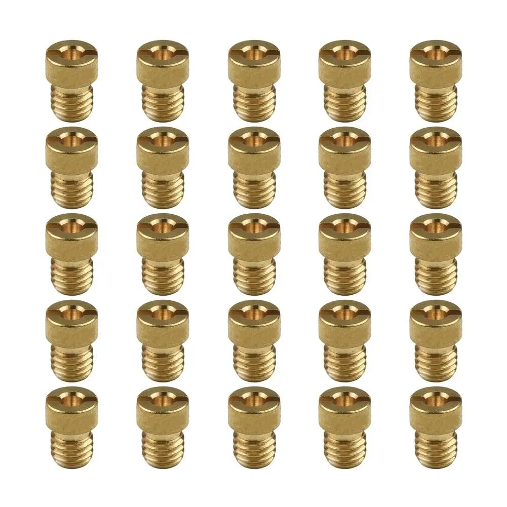 25x Main Jet Nozzles 55-115 M5 For Dellorto PHBG 21 19.5 19 SHA 13 14 15 16 19 20 SHBC 19 Carburetor Main Jet Set Accessories
