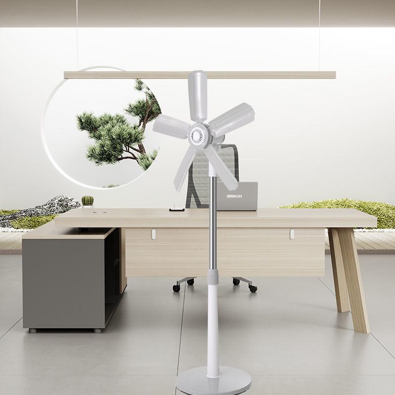Quiet Mini Five-Blade Floor Fan for Home, Dorm, and Office