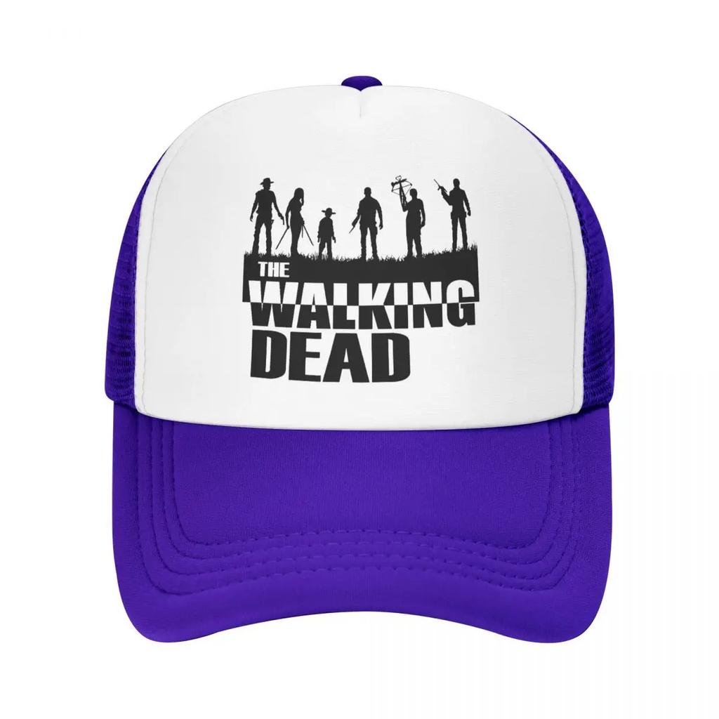 Custom Classic Unisex Horror TV Show The Walking Dead Trucker Hat Adult Adjustable Baseball Cap Unisex Women Hip Hop Dad Hat