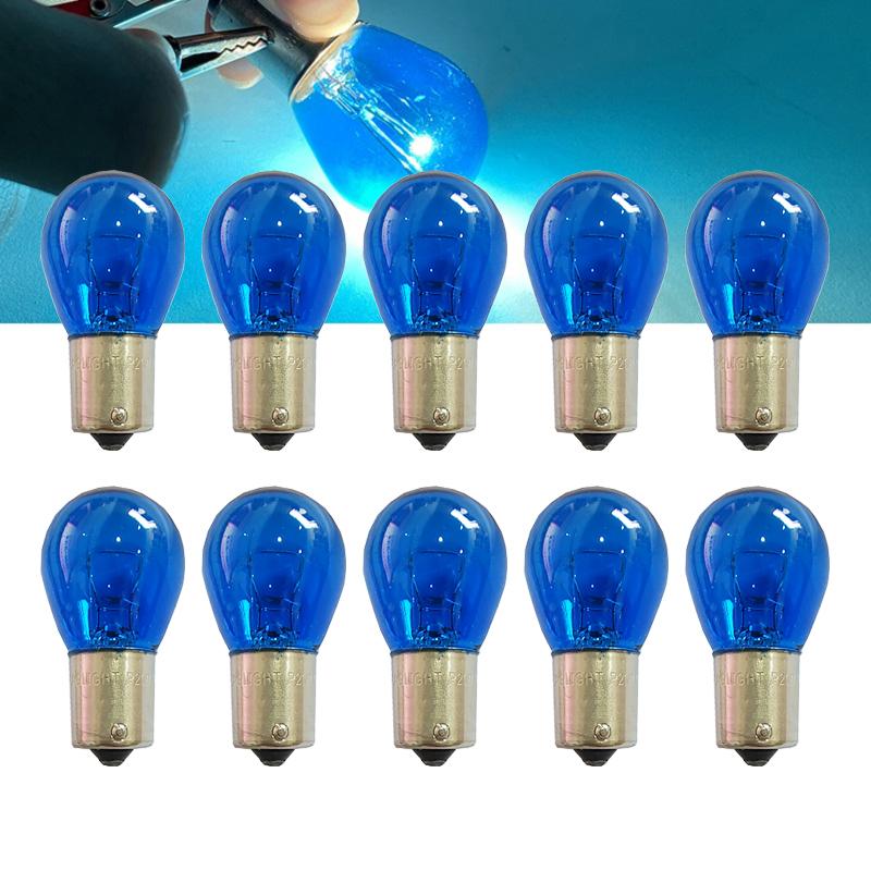 10Pcs S25 P21W P21/5W BAY15D BA15S 1156 1157 12V 21W 12V 21/5W Car Halogen Turn Singal Light Reverse Lamp Stop Bulb