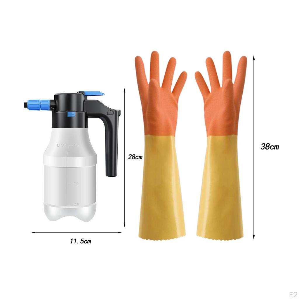 1.5L Electric Foam Sprayer Auto Wash Spray Bottle Pressure Plant Watering